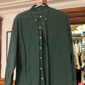 Ralph Lauren Garment Dyed Classic Fit Oxford - Moss Green color
